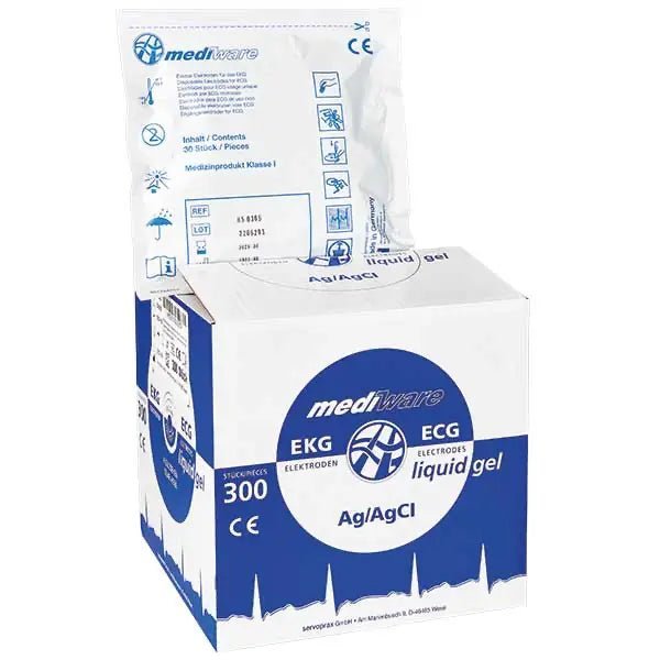 MediwareMediware Schaumstoff-Elektrode Liquid Gel, Blau, DruckknopfDocMed GmbH